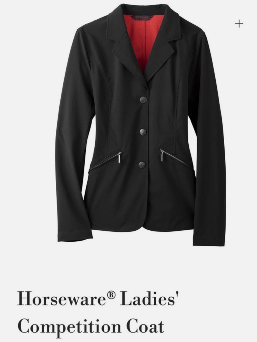 Horseware English Show Coat Navy with red lining Size XL